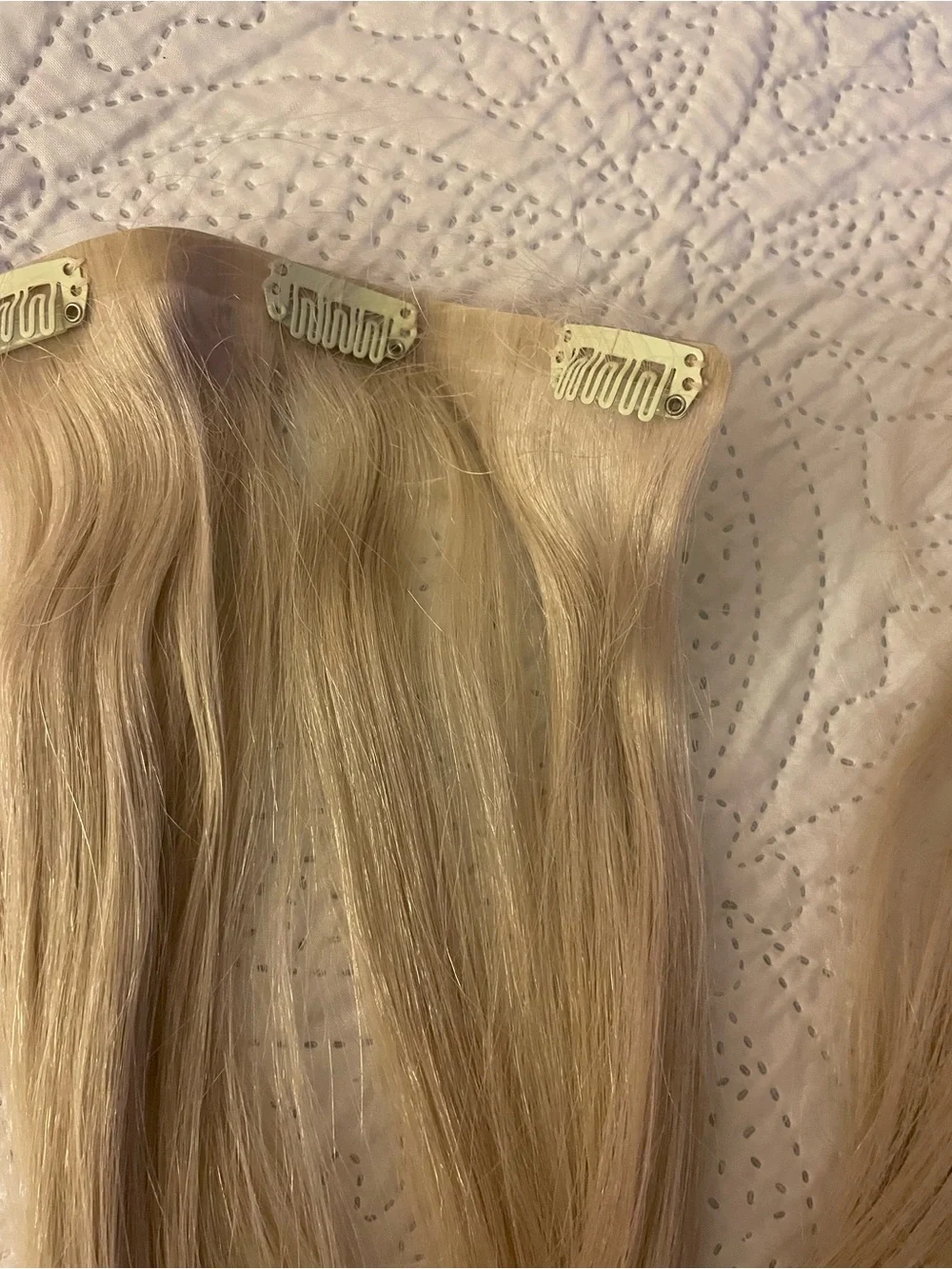 Glam Seamless Invisi Clips Hair Extensions - Pink
